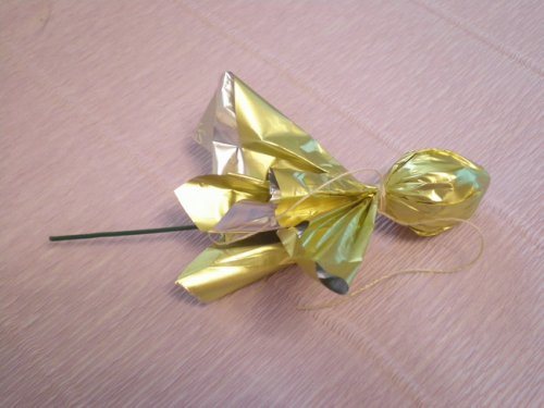 Поделка "Орхидея" из серии букеты из конфет.